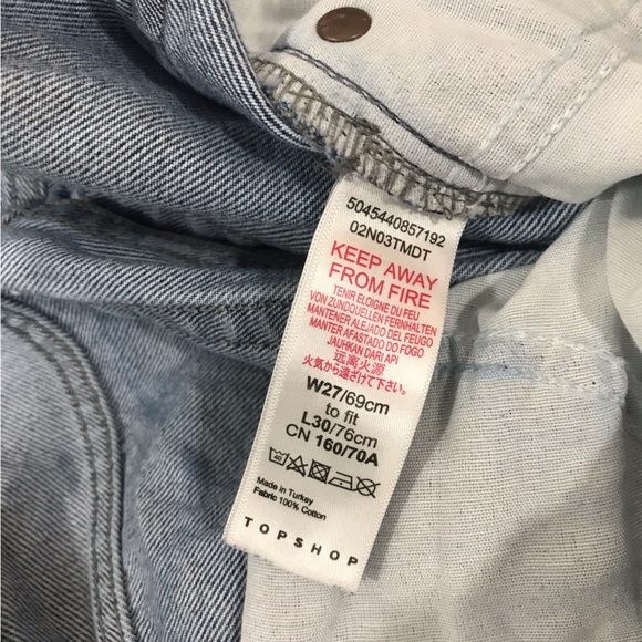 Topshop Blue High Waist Runway Jeans - Picture 8 of 9